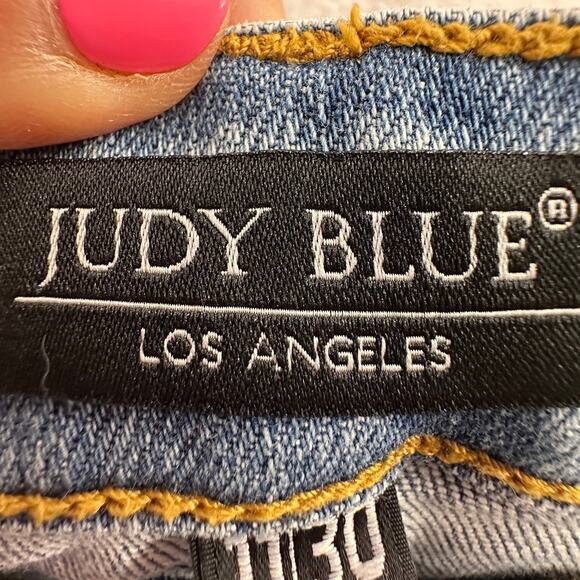 Judy Blue jeans boyfriend distressed paint spots distressed purpose size 11 / 30 - Picture 9 of 13